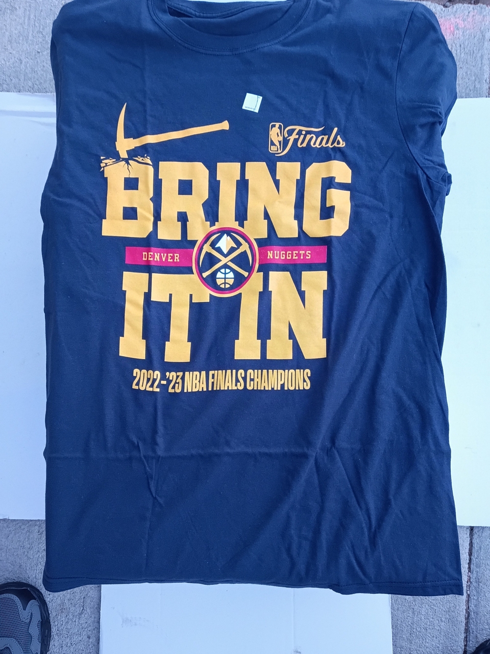 Navy "Bring It In" 2022-23 NBA Finals Champions T-Shirt